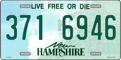 NH license plate 3716946