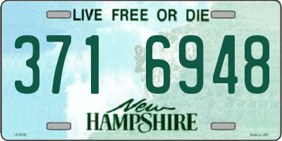 NH license plate 3716948