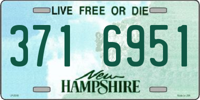 NH license plate 3716951