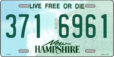 NH license plate 3716961