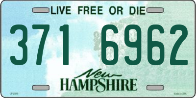 NH license plate 3716962