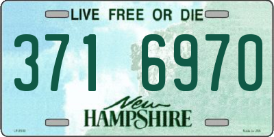 NH license plate 3716970