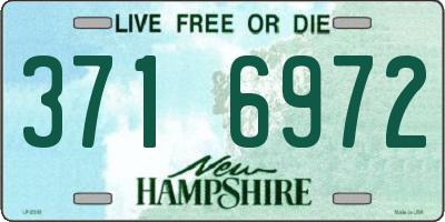 NH license plate 3716972