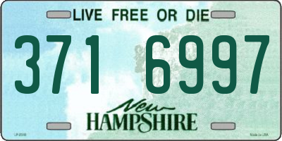 NH license plate 3716997