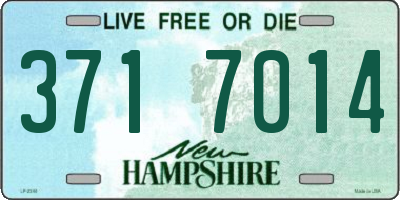 NH license plate 3717014