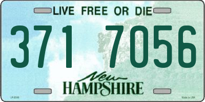 NH license plate 3717056