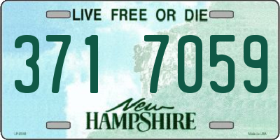 NH license plate 3717059