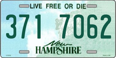 NH license plate 3717062