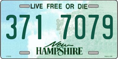 NH license plate 3717079