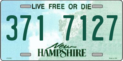 NH license plate 3717127
