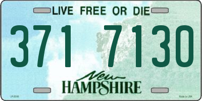 NH license plate 3717130