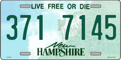 NH license plate 3717145