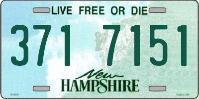 NH license plate 3717151