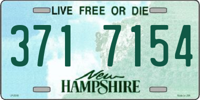 NH license plate 3717154