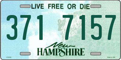 NH license plate 3717157