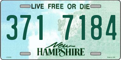 NH license plate 3717184