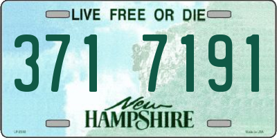 NH license plate 3717191