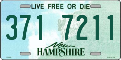 NH license plate 3717211
