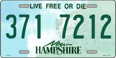 NH license plate 3717212