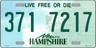 NH license plate 3717217