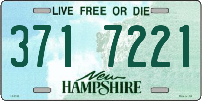 NH license plate 3717221