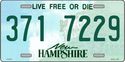 NH license plate 3717229