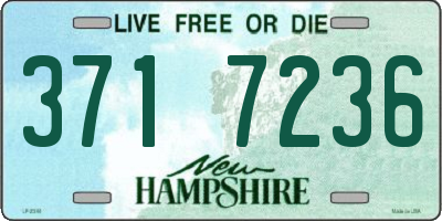 NH license plate 3717236