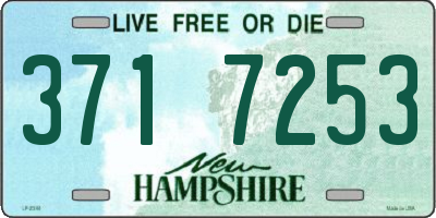 NH license plate 3717253