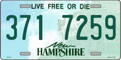 NH license plate 3717259