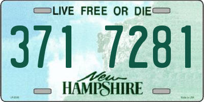 NH license plate 3717281