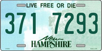 NH license plate 3717293