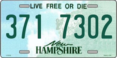 NH license plate 3717302