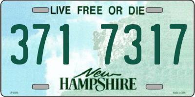 NH license plate 3717317
