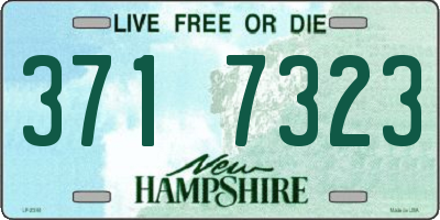 NH license plate 3717323