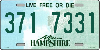 NH license plate 3717331