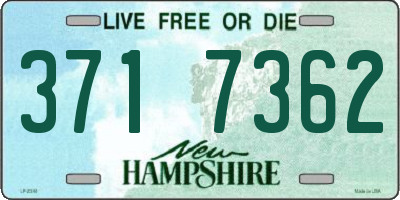 NH license plate 3717362