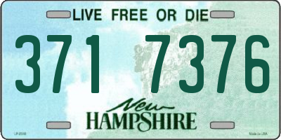 NH license plate 3717376