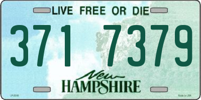 NH license plate 3717379