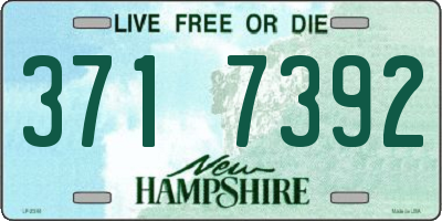NH license plate 3717392