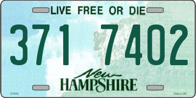 NH license plate 3717402