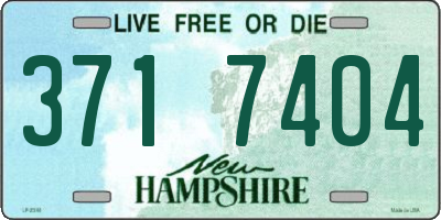 NH license plate 3717404