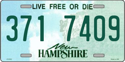 NH license plate 3717409