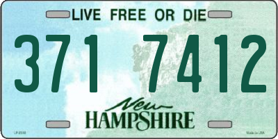 NH license plate 3717412