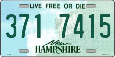 NH license plate 3717415