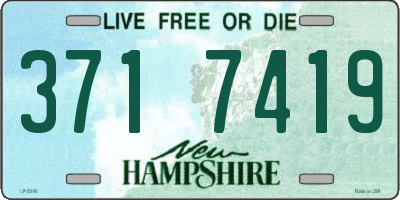 NH license plate 3717419