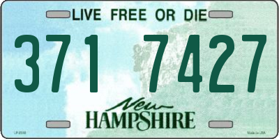 NH license plate 3717427