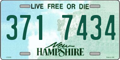 NH license plate 3717434