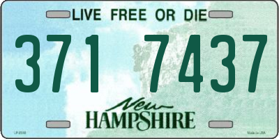 NH license plate 3717437