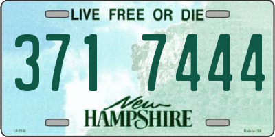 NH license plate 3717444