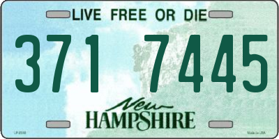NH license plate 3717445